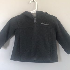 Baby boys Columbia fleece zip up hoodie